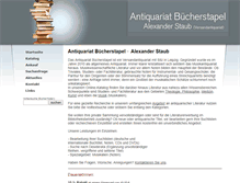 Tablet Screenshot of antiquariat-buecherstapel.de
